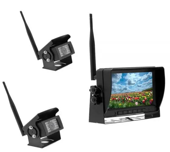 Premium-  Monitor & 2 Cameras- Easy to Install 7” Screen