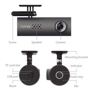 Image showing all side of the Budget- high-definition - Wireless Dash Cam