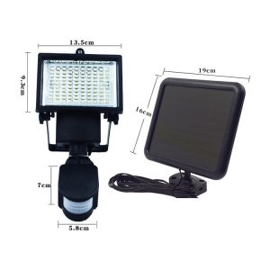 solar light Outdoor Waterproof LED Wall Light with measurement