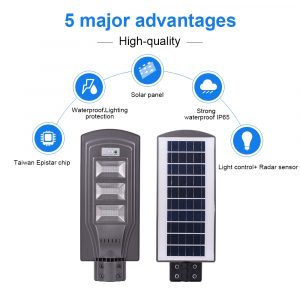 Sensor & Light Control Solar Power Street Light