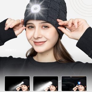 LED Beanie Hat with Music Speakers