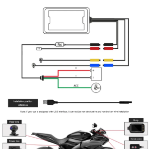 Affordable Motorcycle DVR Installation Mode image